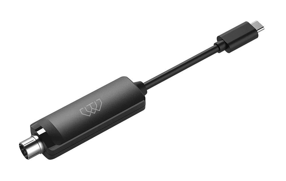 HOMATICS δέκτης κεραίας DVBT2TUNER για TV Box, DVB-T2, USB-C, μαύρος