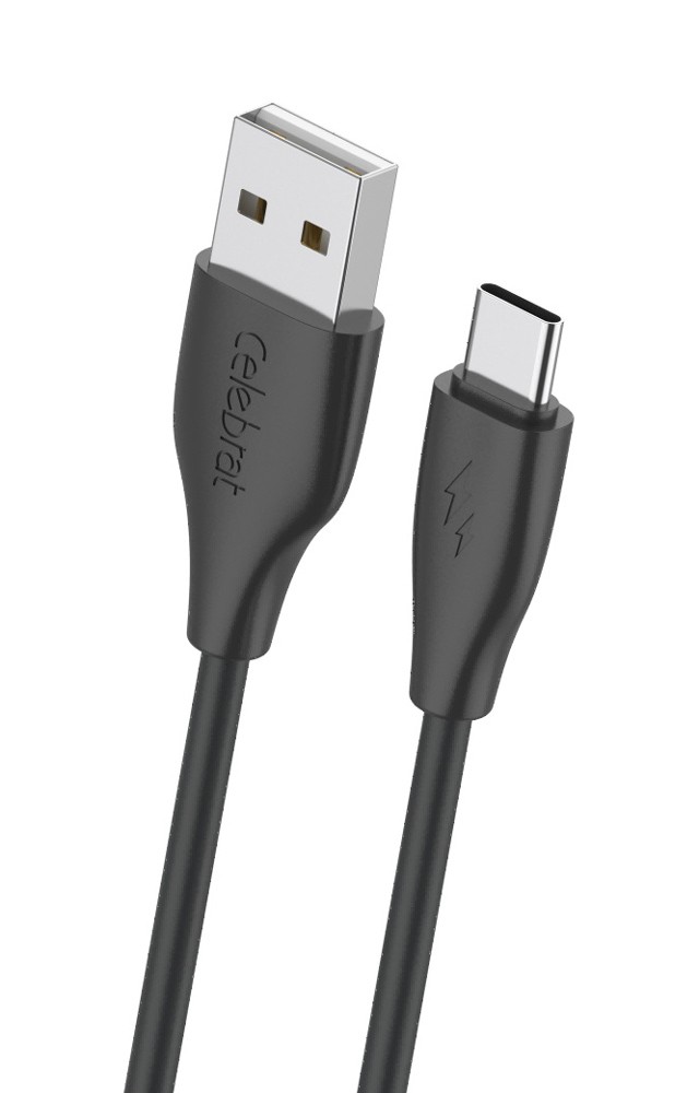 CELEBRAT καλώδιο USB-C σε USB CB-31A, 3A, 480Mbps, 1m, μαύρο