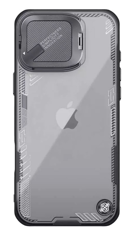 NILLKIN θήκη Iceblade Prop για iPhone 16 Pro, διάφανη-μαύρη