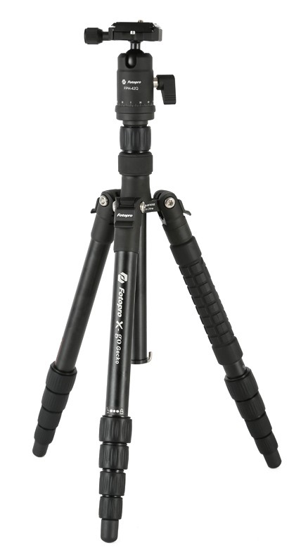 FOTOPRO τρίποδο φωτογράφισης X-go Gecko E2, πτυσσόμενο έως 146.1cm, έως 8kg, μαύρο