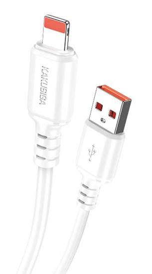 KAKUSIGA καλώδιο Lightning σε USB KSC-982, 3A, 480Mbps, 1m, λευκό