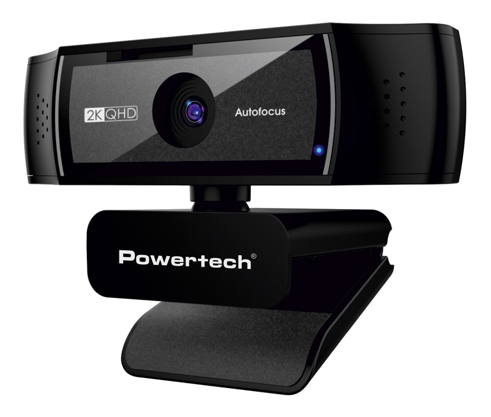 POWERTECH web camera PT-1428, 5MP, 2K QHD, αυτόματη εστίαση, 1.5m, μαύρη