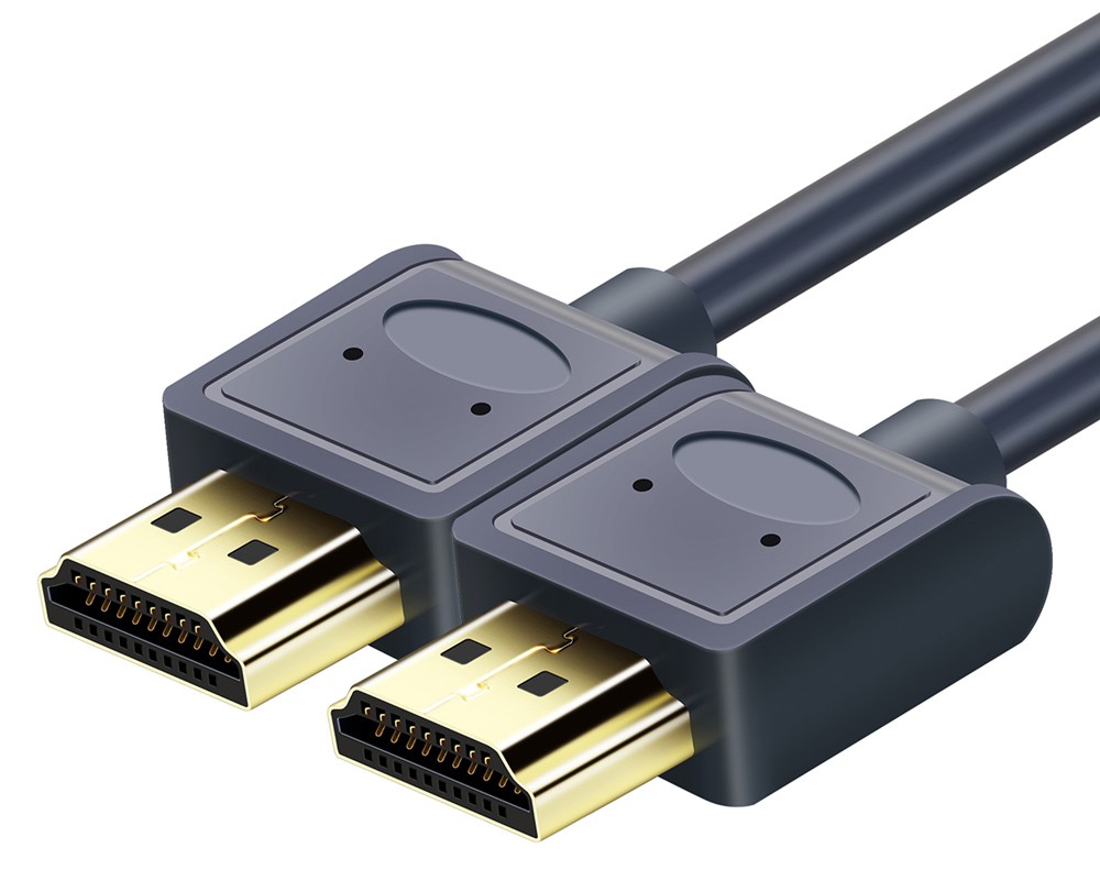 CABLETIME καλώδιο HDMI AV540-USHEAAG με Ethernet, slim, 4K/60Hz, 18 Gbps, 1m, μπλε
