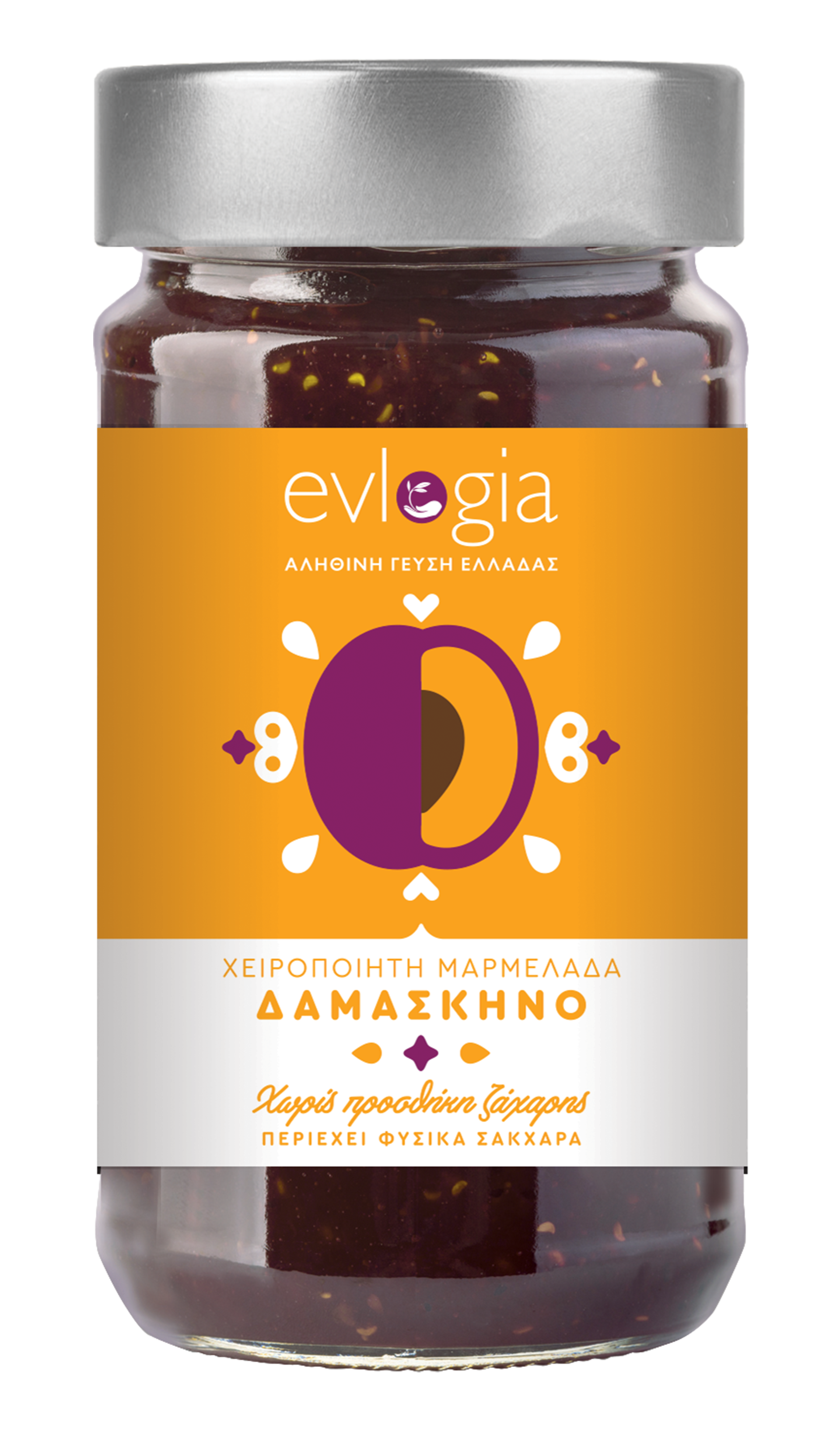 Evlogia True Taste of Greece Μαρμελάδα Δαμάσκηνο 280gr