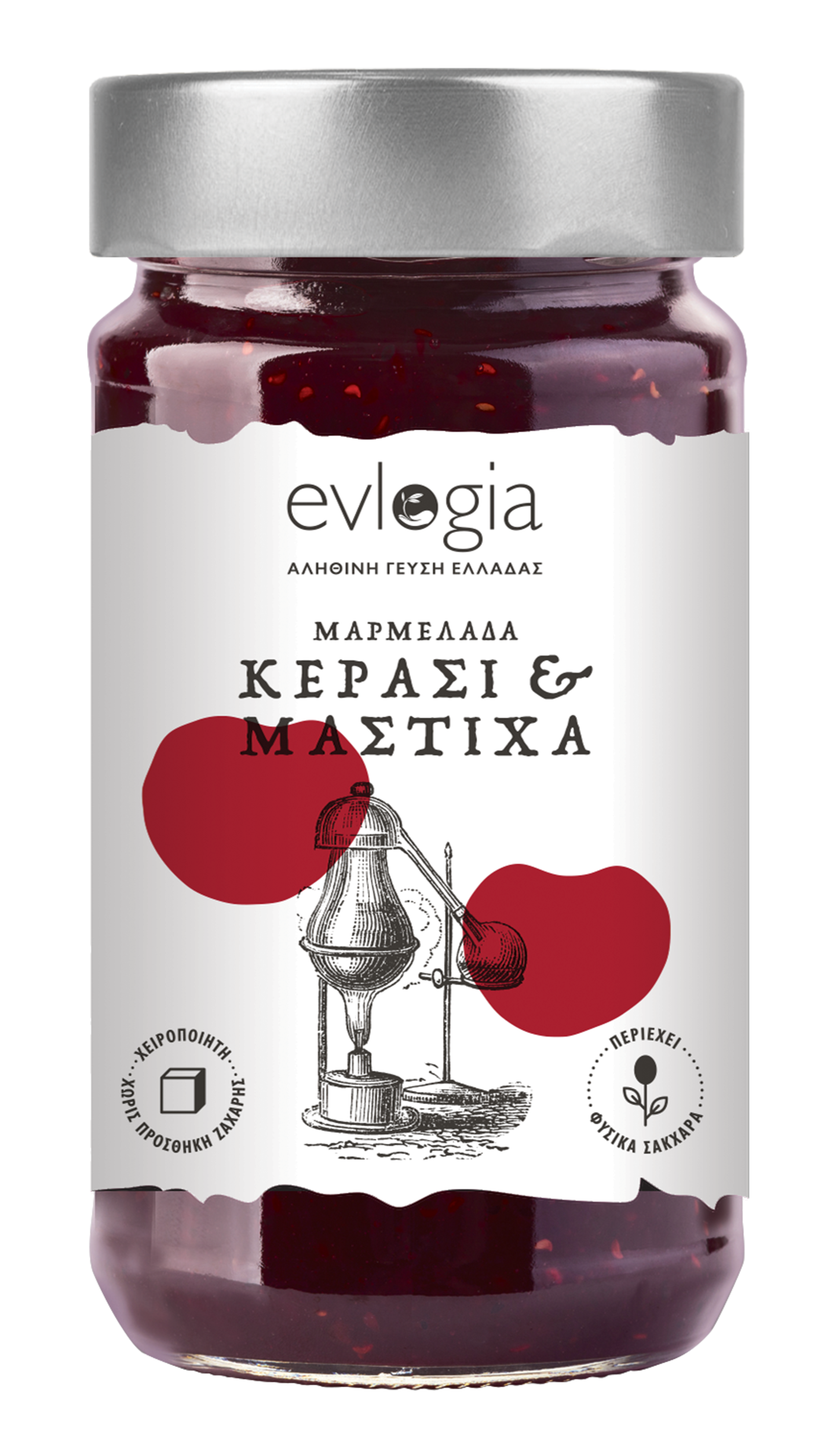 Evlogia True Taste of Greece Μαρμελάδα Κεράσι με Μαστίχα 280γρ