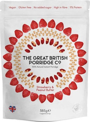 The Great British Porridge Co Strawberry and Peanut Butter 385gr