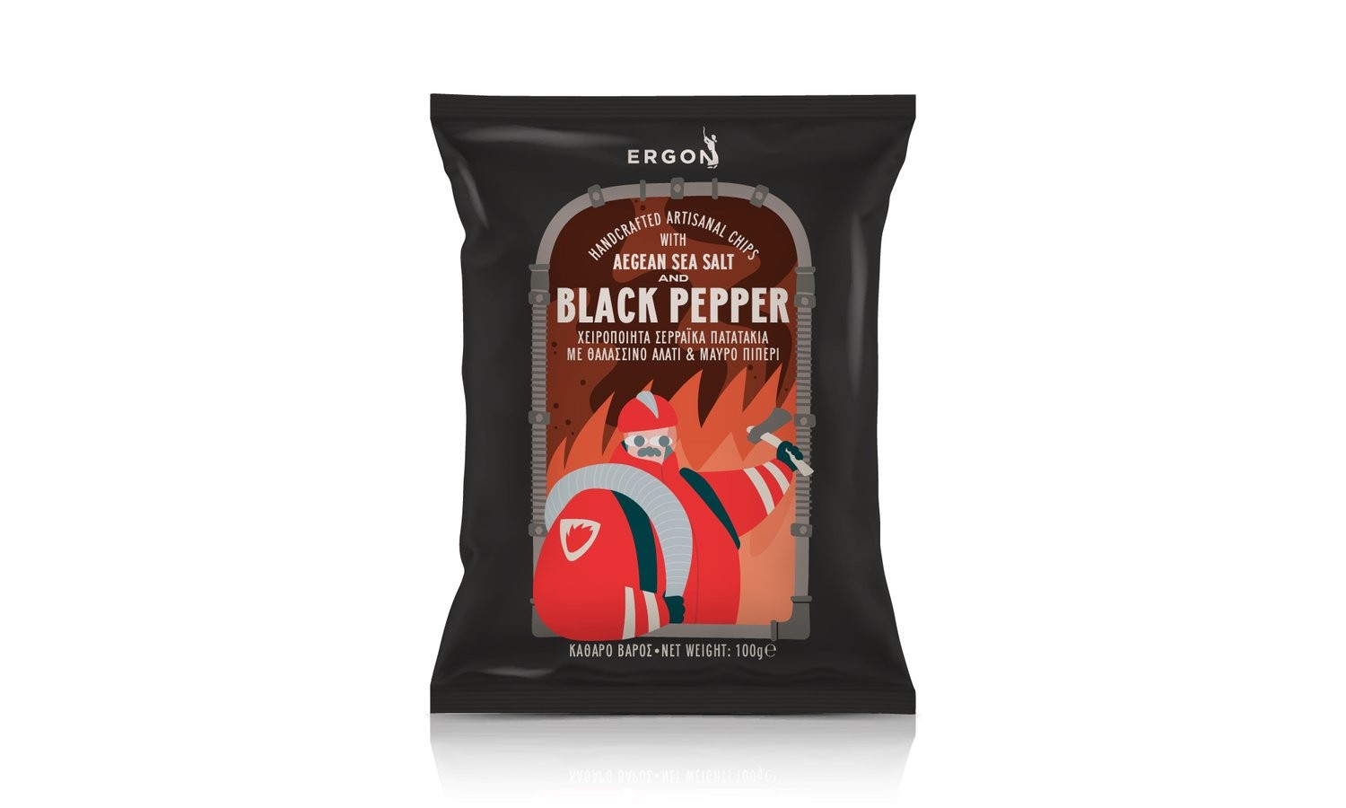 The Serras-Black Pepper Chips-Χειροποίητα Πατατάκια με Θαλασσινό Αλάτι και Μαύρο Πιπέρι 120γρ