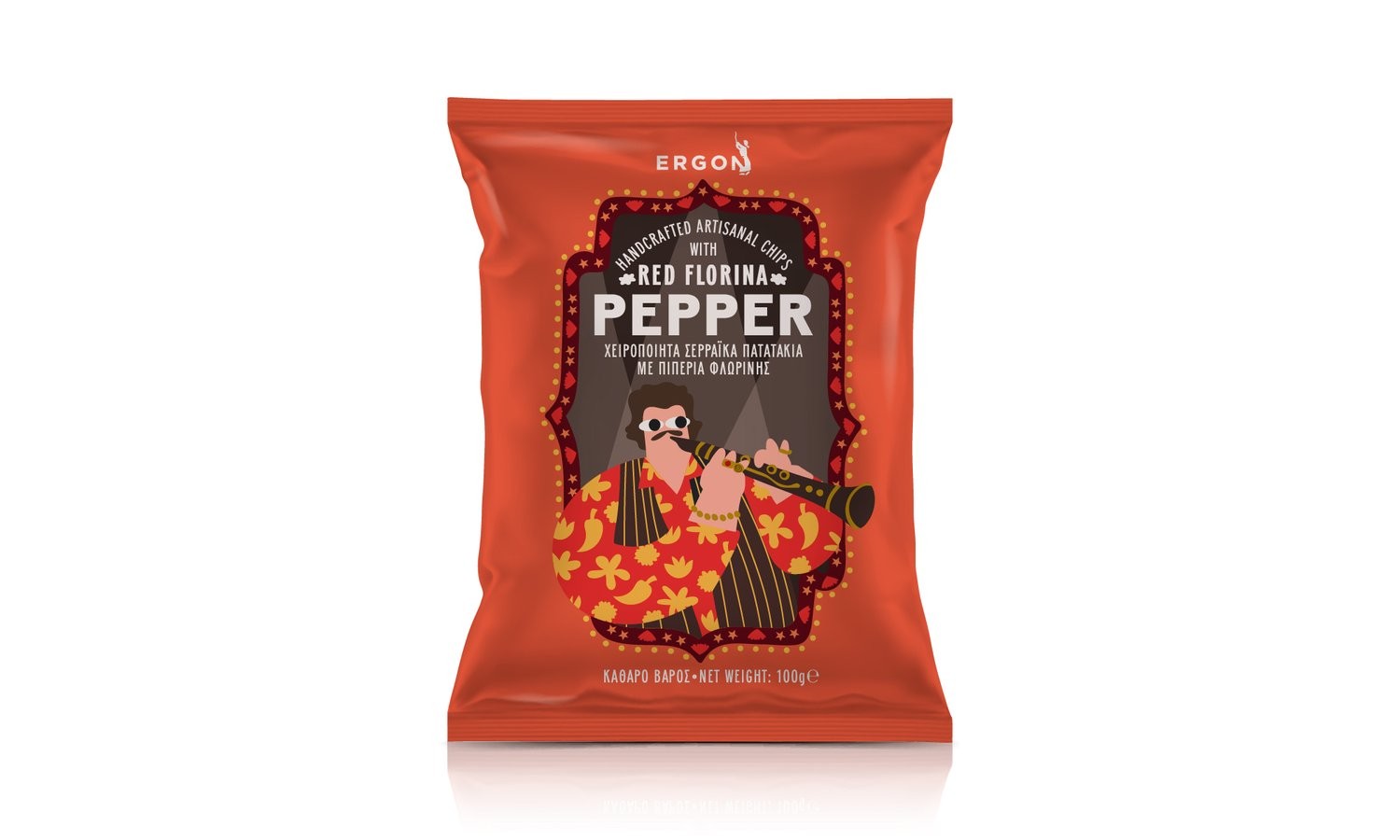 The Serras-Red Sweet Florina Peppers Chips-Πατατάκια με Πιπεριά Φλωρίνης 120γρ