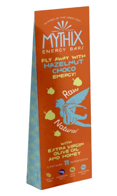 ENERGY BAR MYTHIX HAZELNUT CHOCO ΧΩΡΙΣ ΖΑΧΑΡΗ 50g