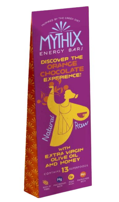 ENERGY BAR MYTHIX ORANGE CHOCOLATE ΧΩΡΙΣ ΖΑΧΑΡΗ 50g