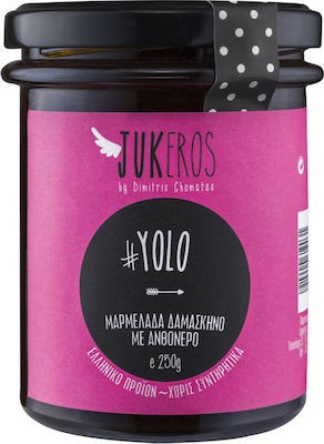 Jukeros Μαρμελάδα Δαμάσκηνο με Ροδόνερο 250gr