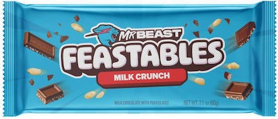 Mr Beast Milk Crunch Chocolate Bar Feastable 60gr