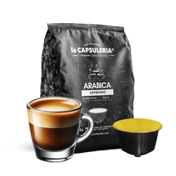 Κάψουλες Καφέ Συμβατές Με Μηχανές Dolce Gusto-Arabica Espresso Coffee 10 τμχ- Capsules compatible with Nescafè Dolce Gusto®*-La Capsuleria