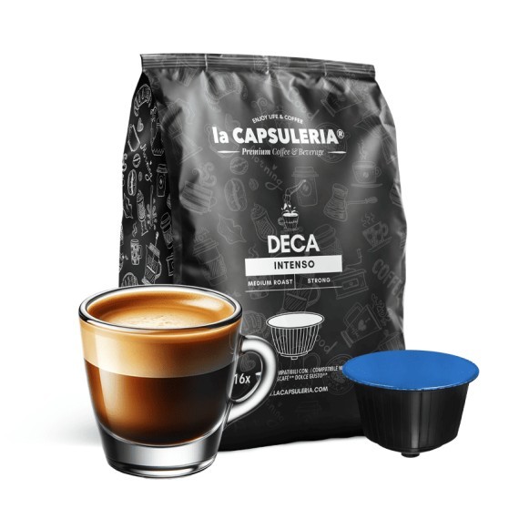 Κάψουλες Καφέ Συμβατές Με Μηχανές Dolce Gusto 10τμχ-Deca Intenso Coffee - Capsules compatible with Nescafè Dolce Gusto®*