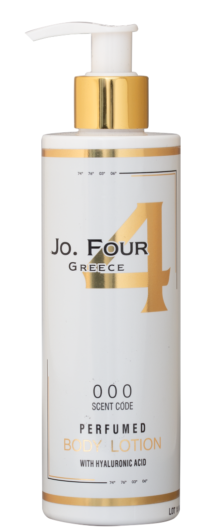 Jo. Four "Code 000"  perfumed body lotion