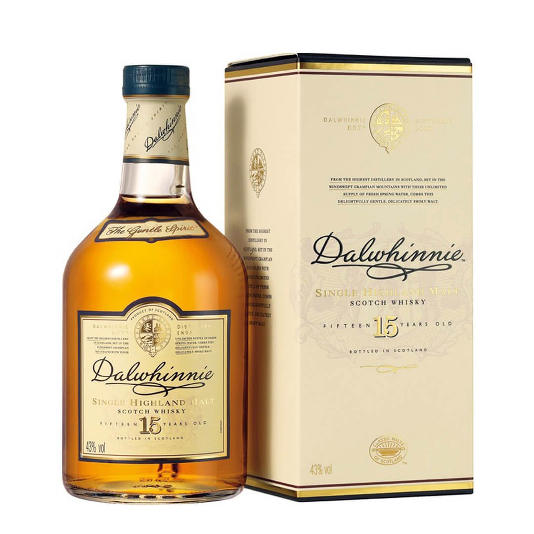 DALWHINNIE 15YO HIGHLAND SINGLE MALT WHISKY 0.7 LT