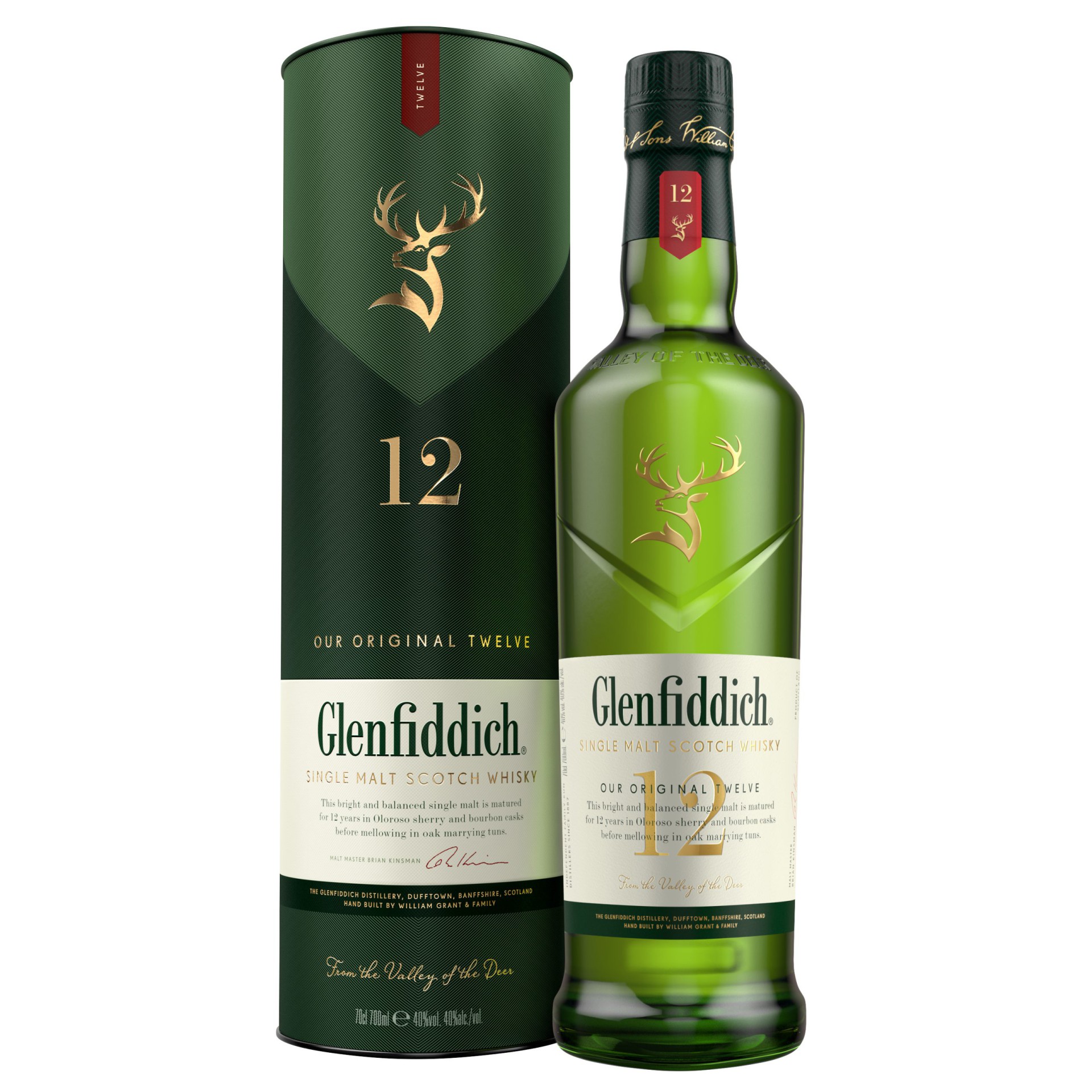 GLENFIDDICH 12YO SPEYSIDE SINGLE MALT 0.7 LT