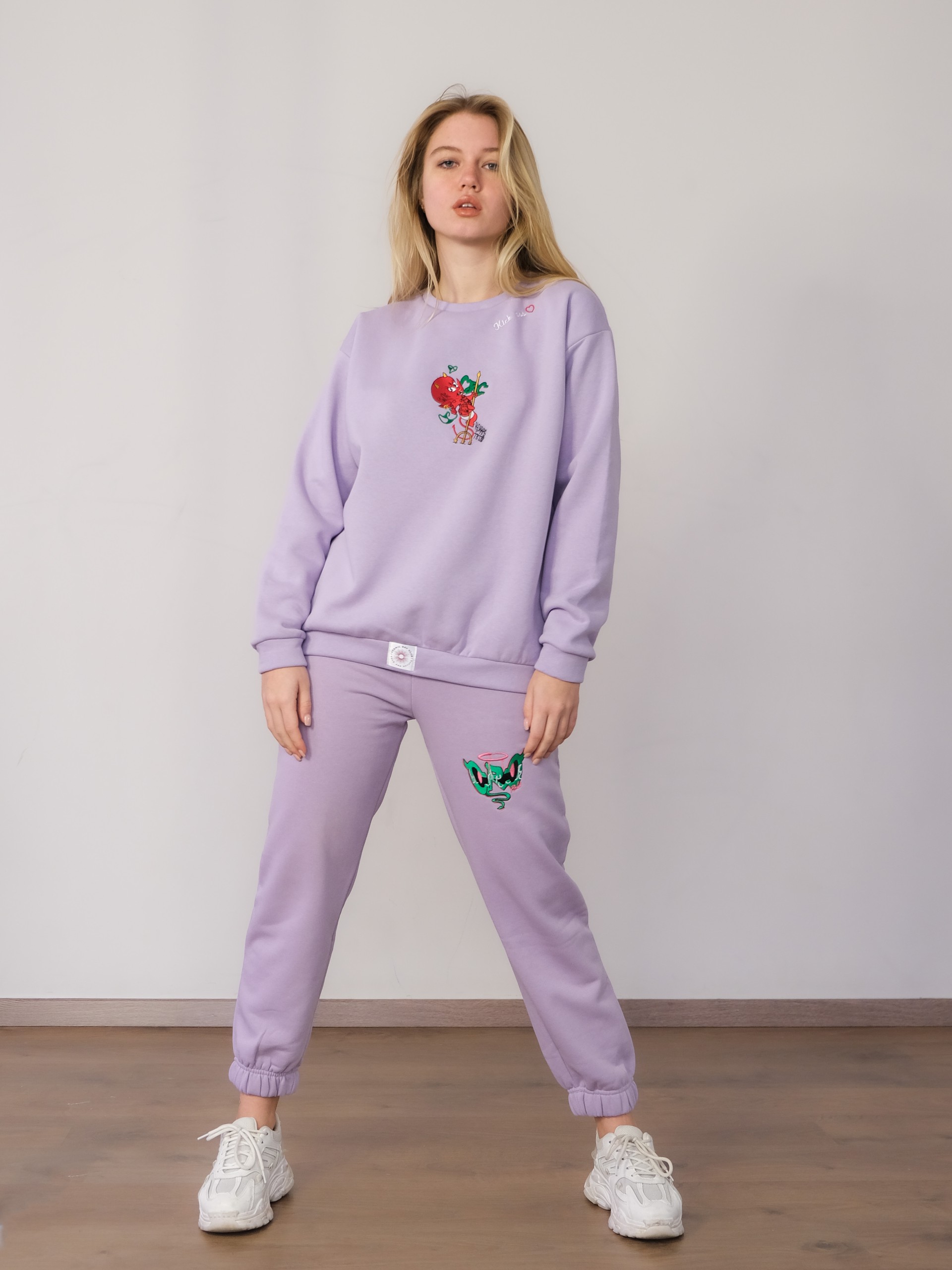 Hey-Boo Lilac Crewneck