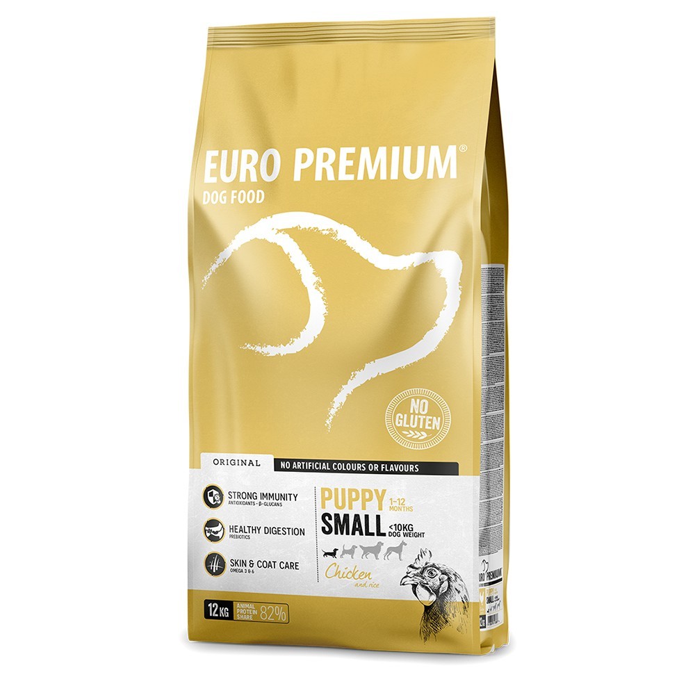 EuroPremium SMALL PUPPY με Κοτόπουλο 12Kg