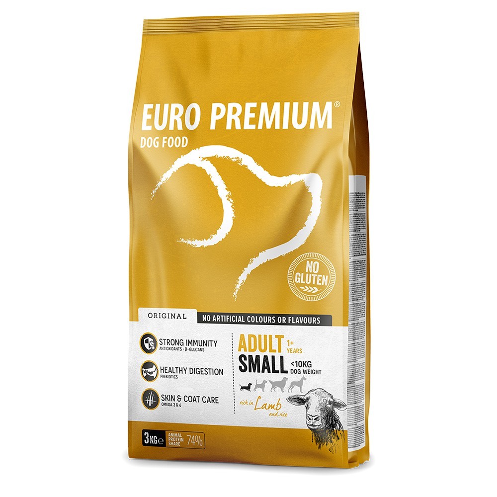 EuroPremium SMALL ADULT με Αρνί 3Kg