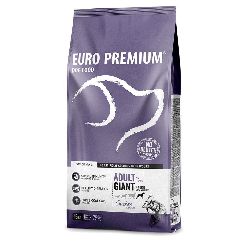 EuroPremium GIANT ADULT με Κοτόπουλο 15Kg