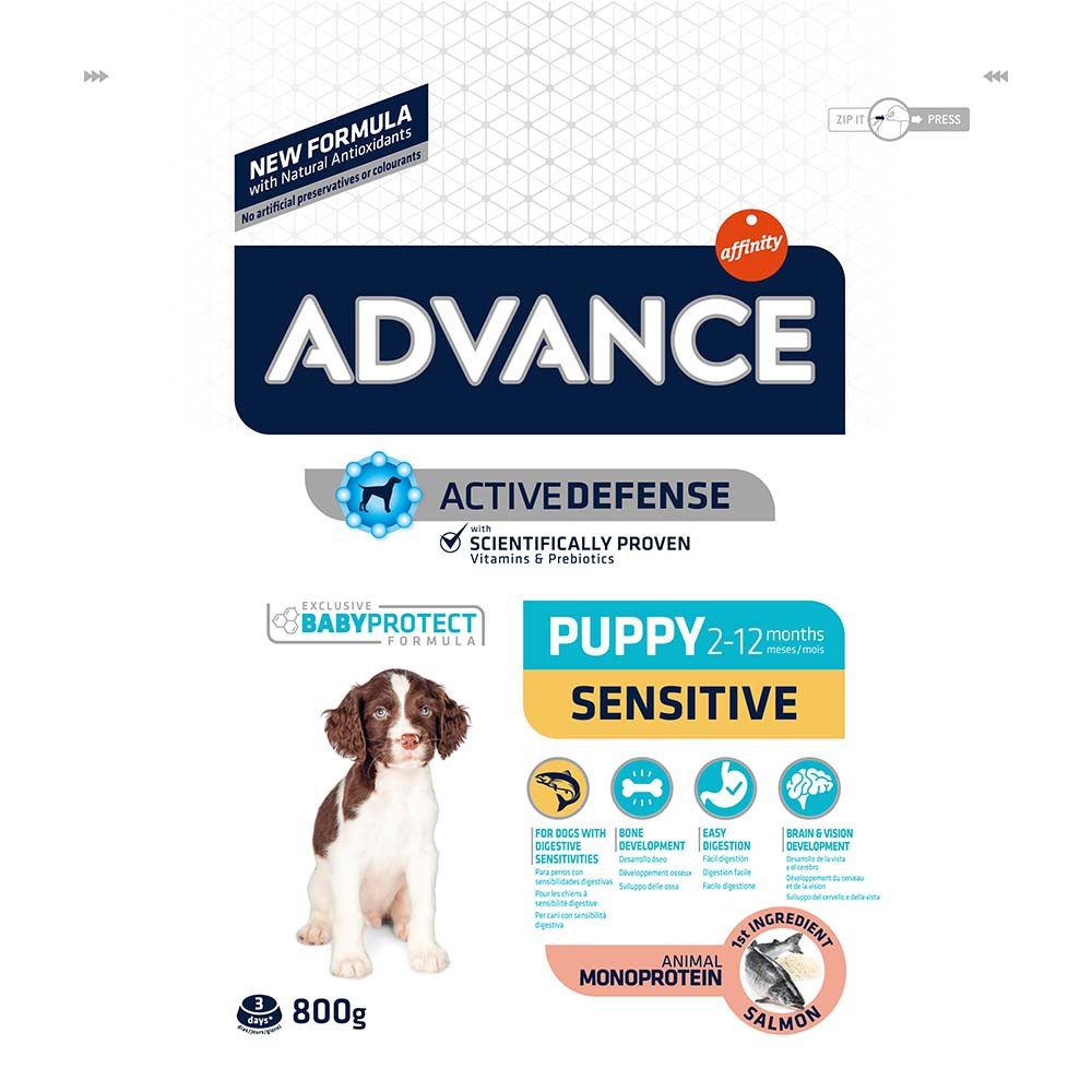 Advance Puppy Sensitive Σολομός 800gr