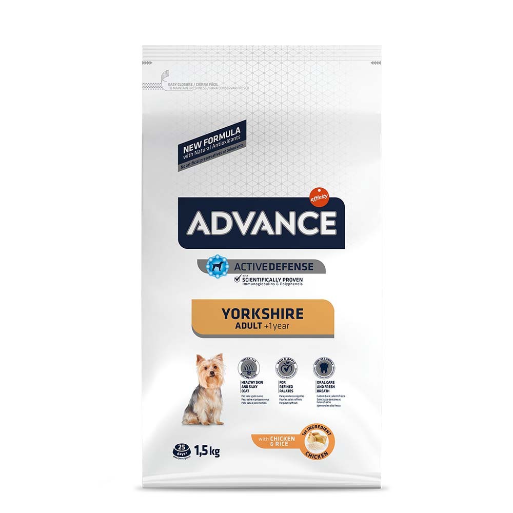 Advance Yorkshire Terrier Adult με Κοτόπουλο 1,5kg