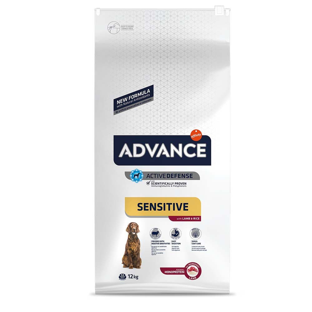 Advance Sensitive Medium Maxi με αρνί 12kg