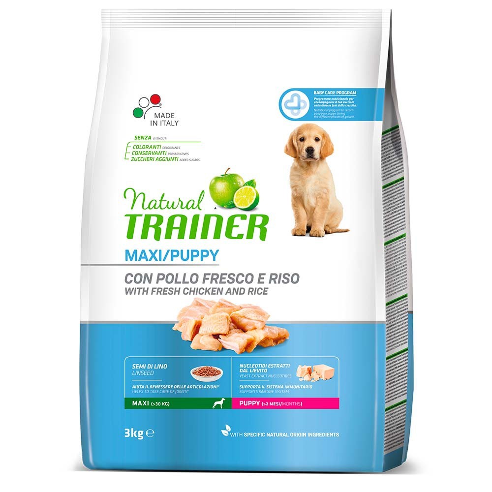 NATURAL TRAINER MAXI PUPPY με Κοτόπουλο 3kg