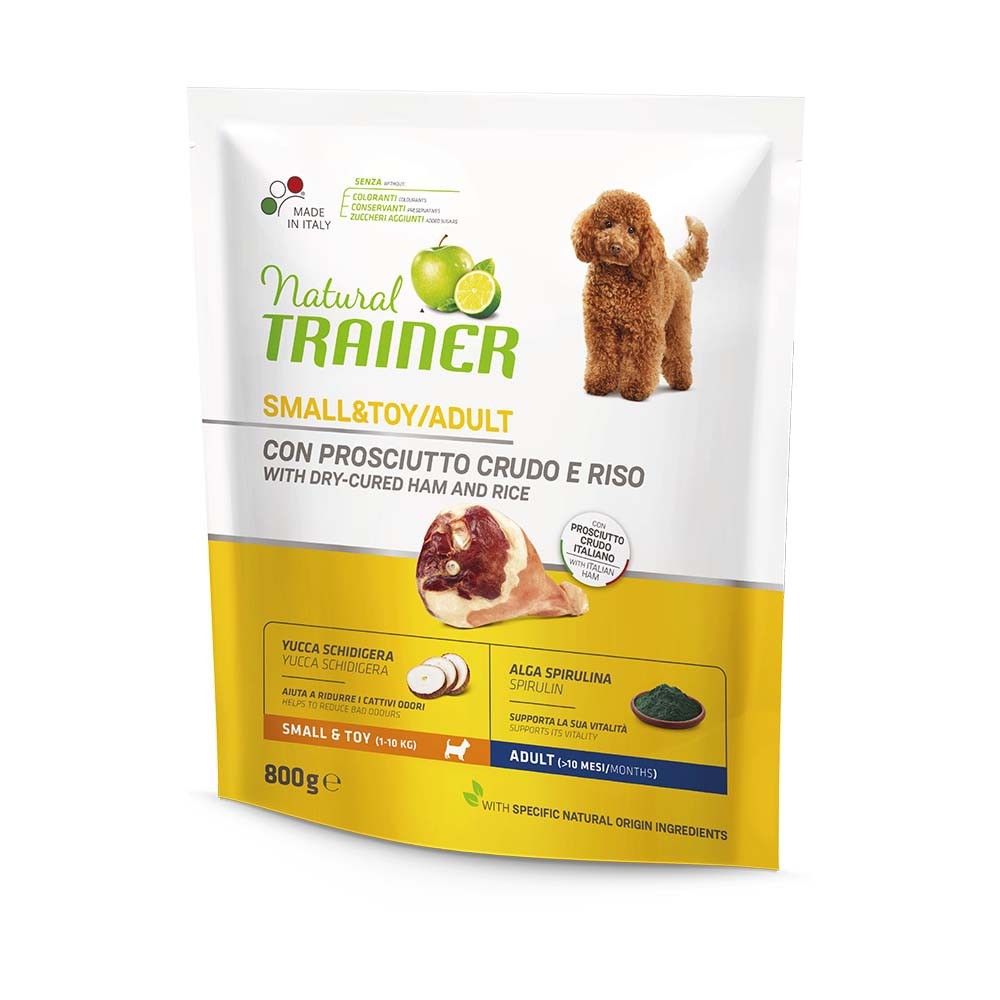 NATURAL TRAINER SMALL & TOY/ ADULT με Προσούτο 800gr