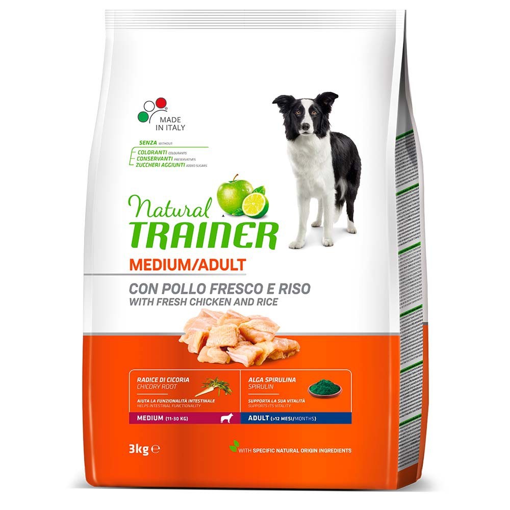 NATURAL TRAINER MEDIUM/ ADULT με Κοτόπουλο 3kg