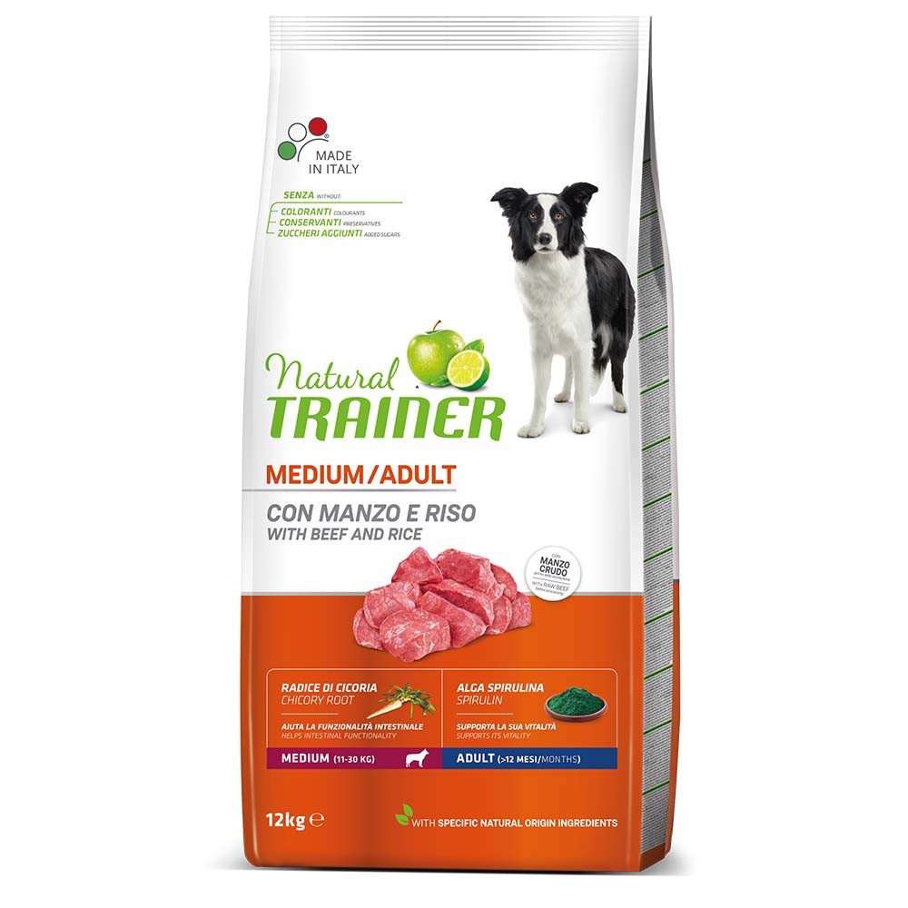 NATURAL TRAINER MEDIUM/ ADULT με Μοσχάρι 12kg