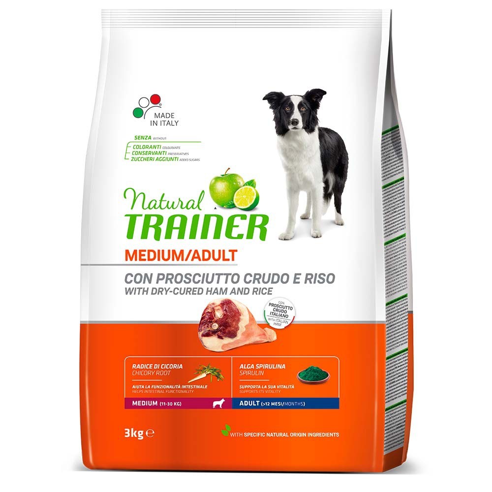 NATURAL TRAINER MEDIUM/ ADULT με Προσούτο 3kg