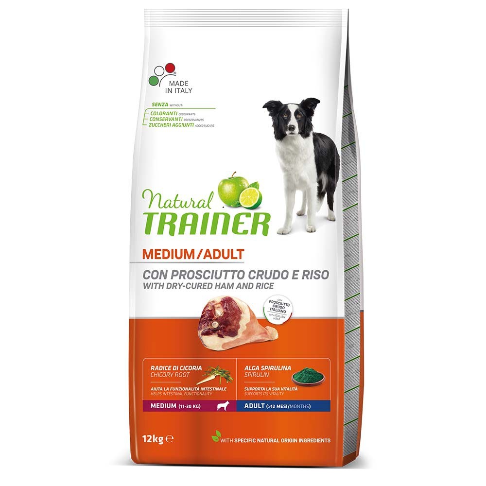 NATURAL TRAINER MEDIUM/ ADULT με Προσούτο 12kg