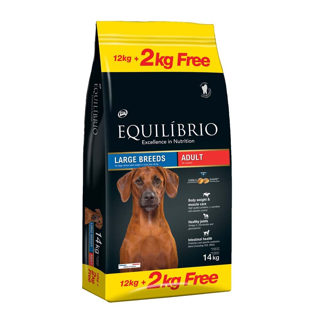 Equilibrio Adult Large Breed με Κοτόπουλο 12kg