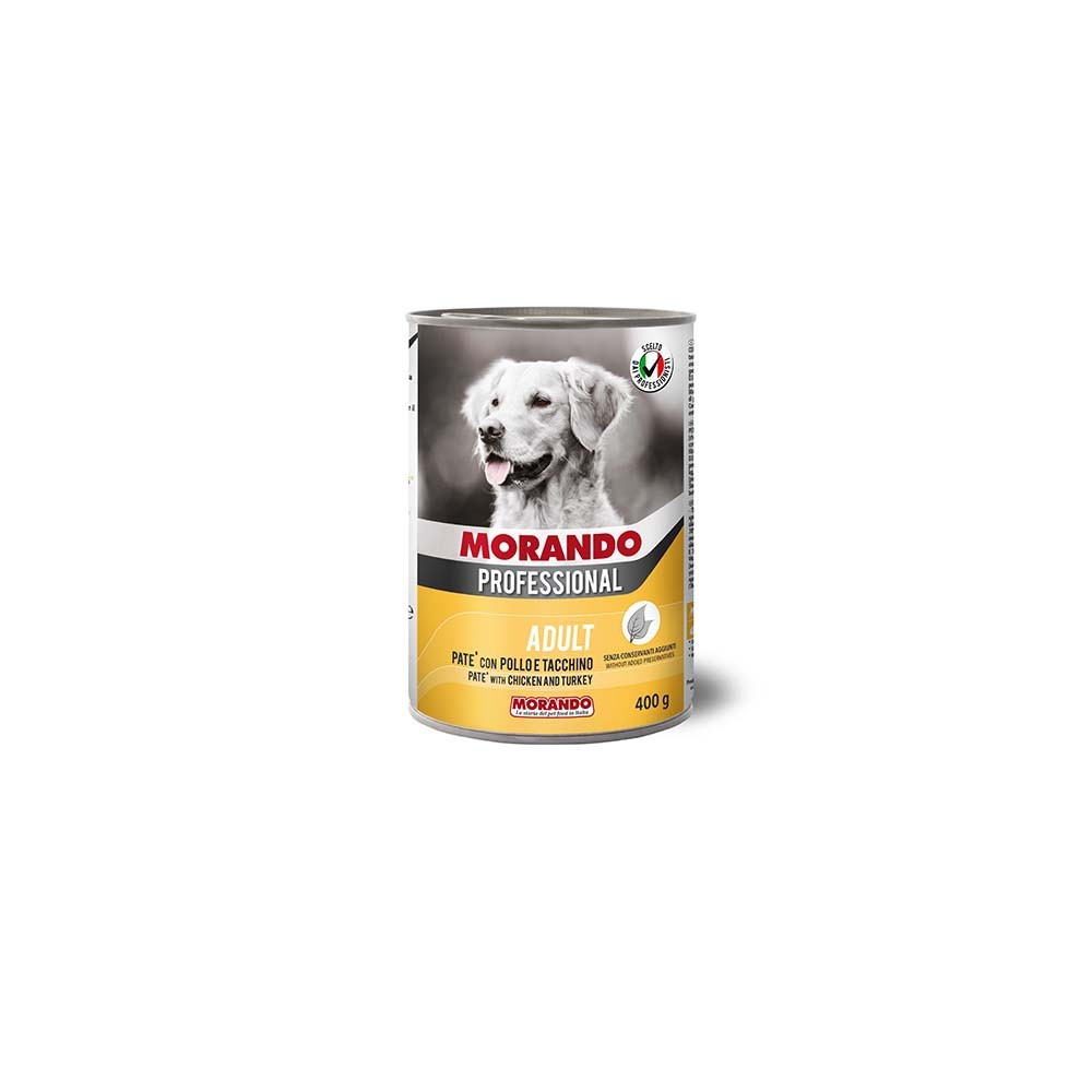 Morando Professional Dog Πατέ Κοτόπουλο & Γαλοπούλα 400gr