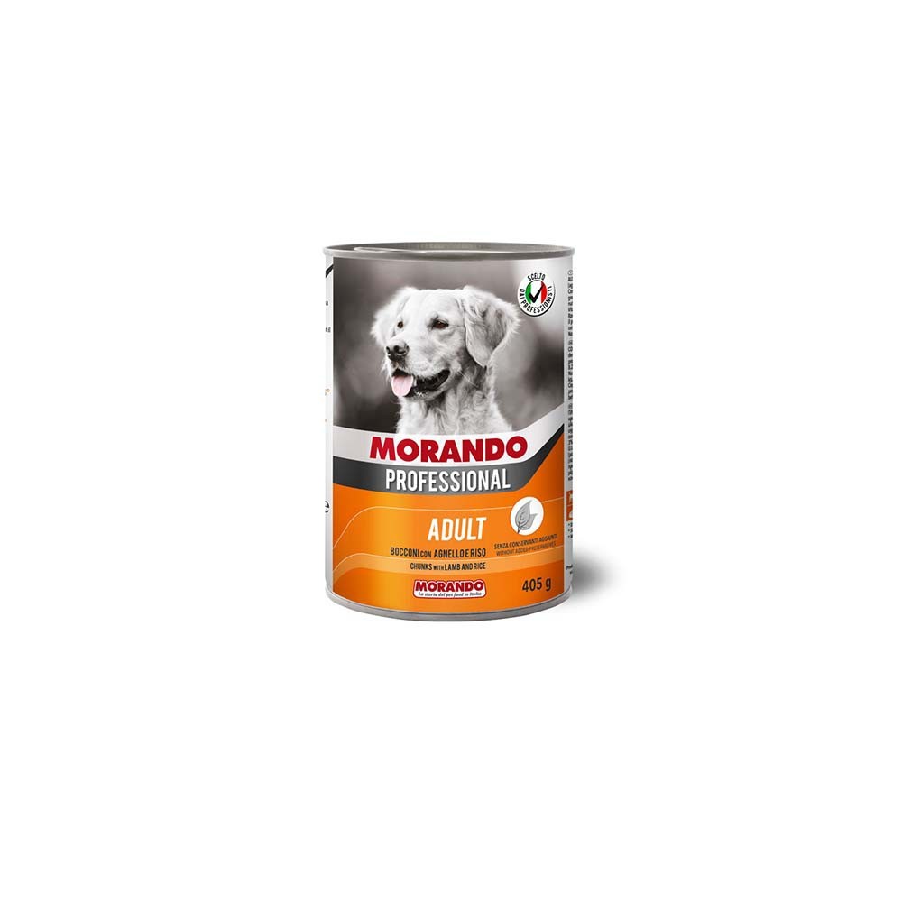 Morando Professional Dog Κομματάκια Αρνί & Ρύζι 405gr