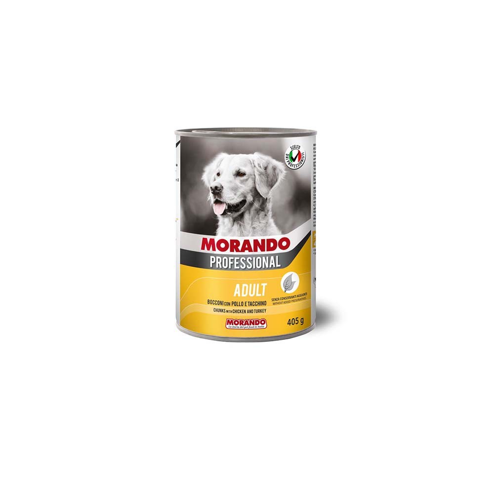 Morando Professional Dog Κομματάκια Κοτόπουλο & Γαλοπούλα 405gr