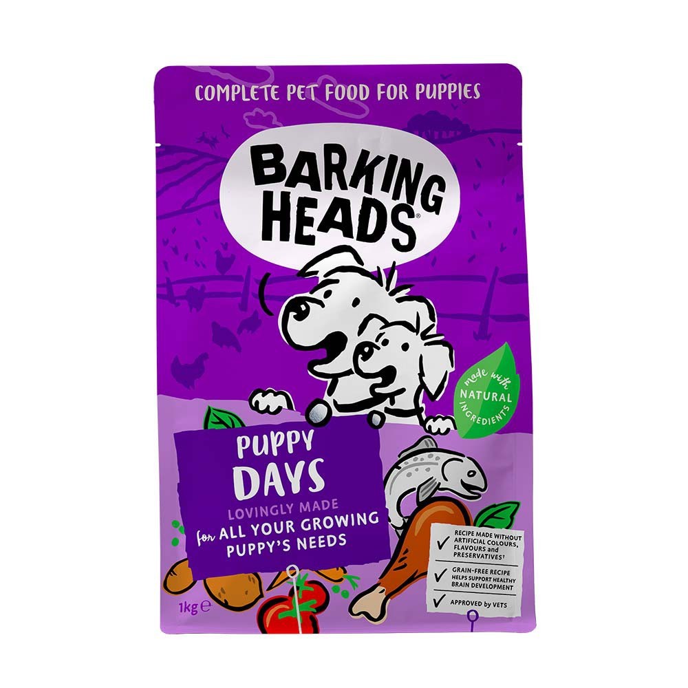 BARKING HEADS PUPPY DAYS με Κοτόπουλο και Σολομό 1kg