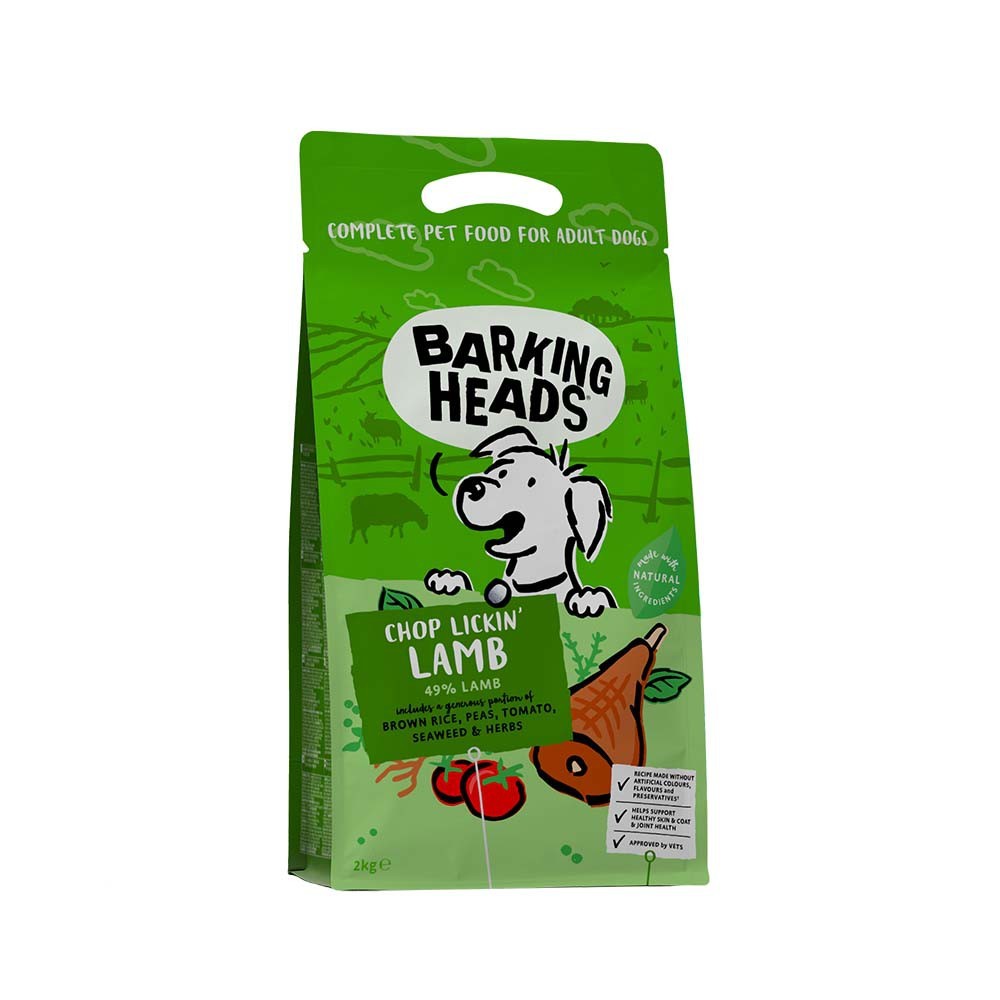 BARKING HEADS ALL BREEDS/ ADULT CHOP LICKIN' LAMB με Αρνί 2kg