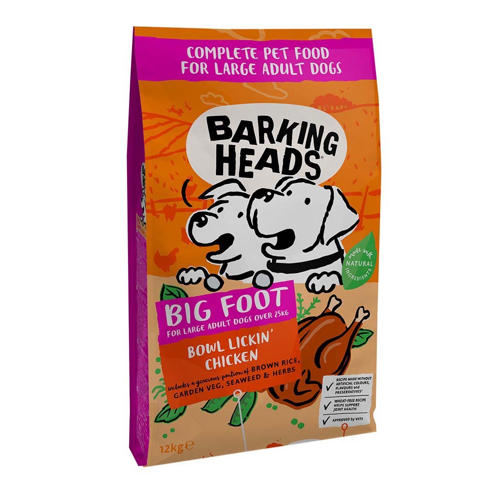 BARKING HEADS ALL BREEDS/ ADULT BOWL LICKIN' CHICKEN με Kοτόπουλο 12kg