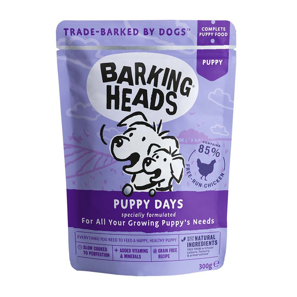 BARKING HEADS WET FOOD PUPPY DAYS (grain free) με Κοτόπουλο 300gr