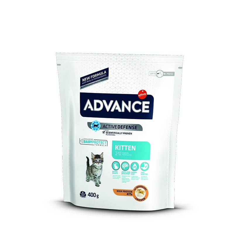 ADVANCE CAT KITTEN Ξηρά τροφή για γατάκια με Κοτόπουλο 400gr