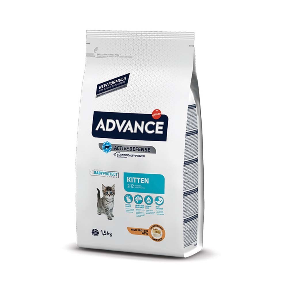 ADVANCE CAT KITTEN Ξηρά τροφή για γατάκια με Κοτόπουλο 1,5kg