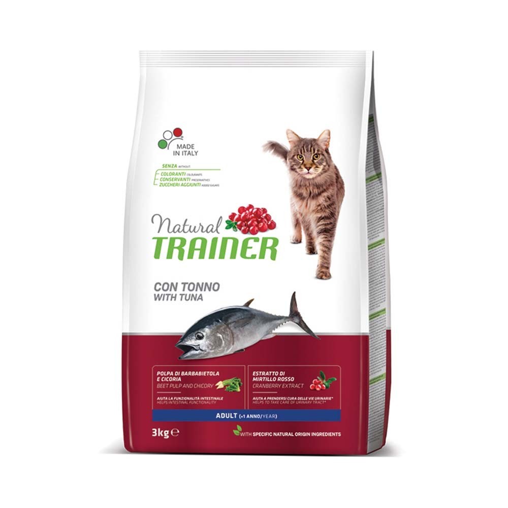 NATURAL TRAINER CAT ADULT Ξηρά τροφή για ενήλικες γάτες με Τόνο 3kg