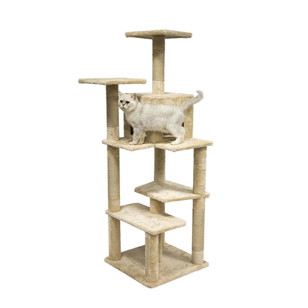 PAWISE Ονυχοδρόμιο Cat Tree with Cave XL 65x55x162,5cm