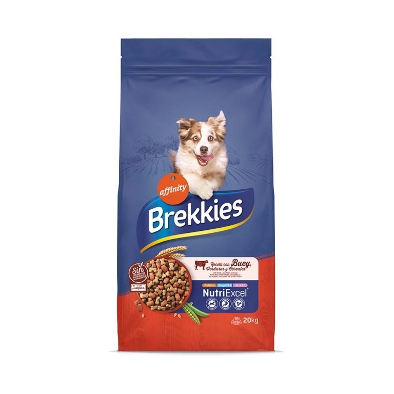 BREKKIES DOG ADULT MIX BEEF για ενήλικους σκύλους με Βοδινό 20kg