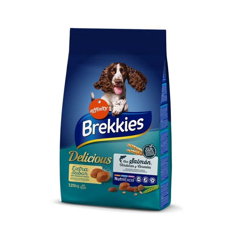 BREKKIES DOG ADULT DELICIOUS SALMON για ενήλικους σκύλους με Σολομό 7,25kg