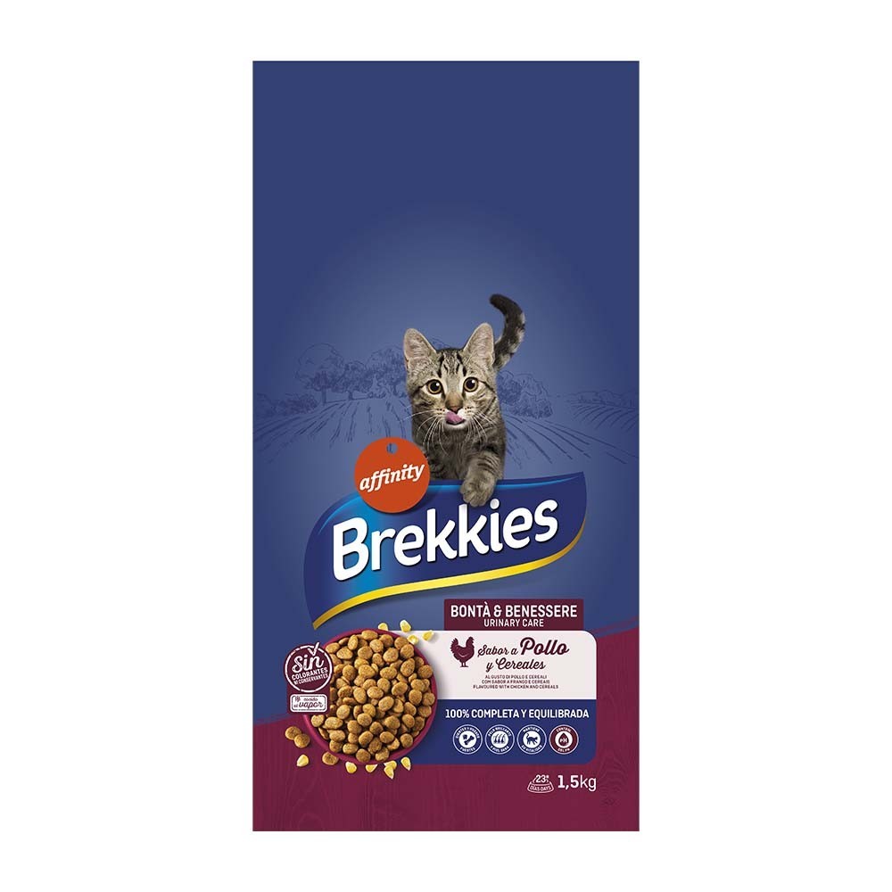 BREKKIES CAT ADULT BONTA & BENESSERE- SPECIAL CARE URINARY για ενήλικες γάτες με προβλήματα ή ευαισθησία στο ουροποιητικό σύστημα 1,5kg