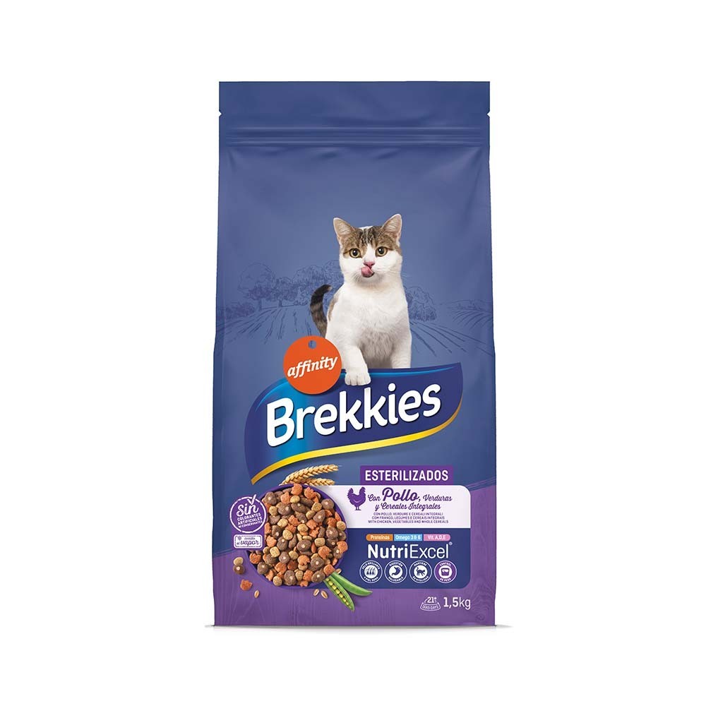 BREKKIES CAT ADULT STERILIZED για ενήλικες στειρωμένες γάτες 1,5kg